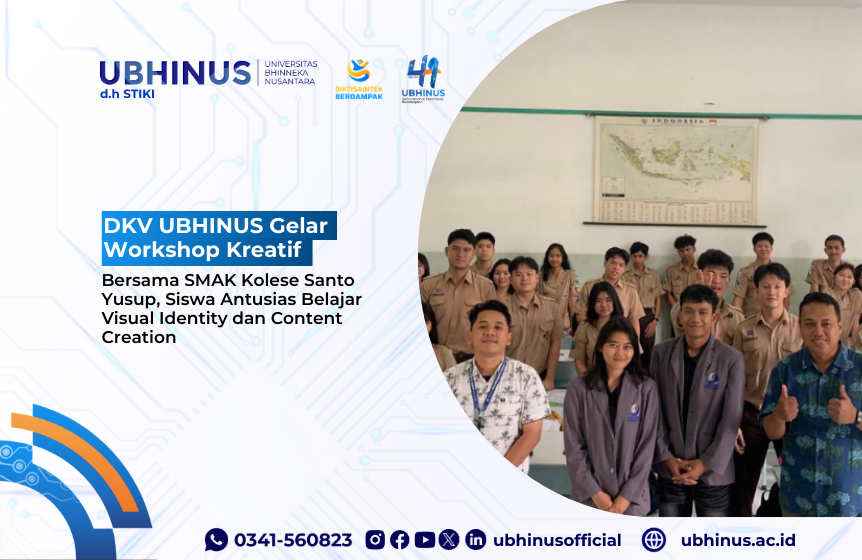 DKV UBHINUS Gelar Workshop Kreatif Bersama SMAK Kolese Santo Yusup, Siswa Antusias Belajar Visual Identity dan Content Creation